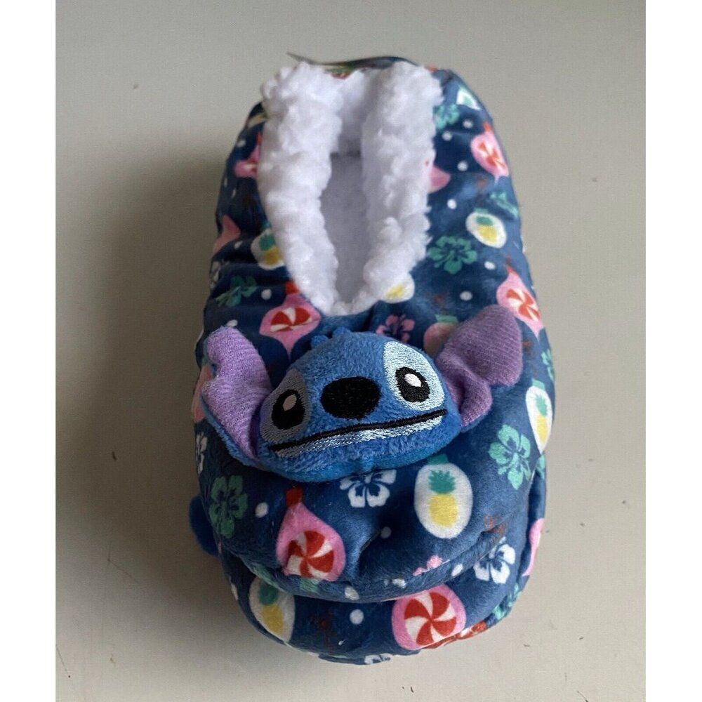 Disney Stitch Slipper Socks Christmas Ornaments Winter‎ Women’s Sz 8-10 M/L NEW